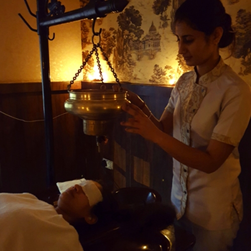 Serene Ayurveda Treatment Environment